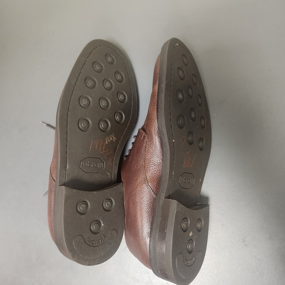 MARTIN DINGMAN - BROWN LEATHER TIE OXFORDS Shoes SIZE 9 - Picture 8 of 10